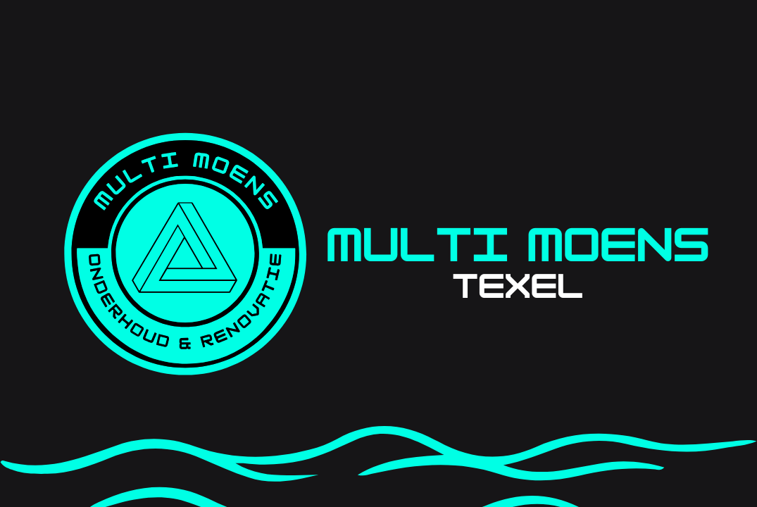 Visitekaartje van Multi Moens Texel met logo